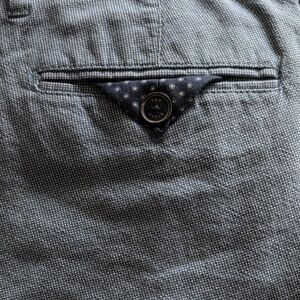 Ted Baker Blue and White Patterned Pants